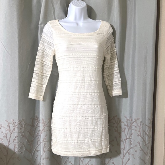 3/$20 Forever 21 white/cream lace mini dress, Small - Picture 1 of 4